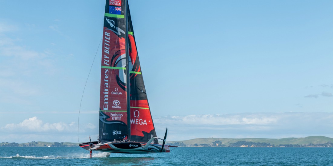 The America's Cup AC75 boat concept revealed. 