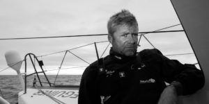 Yann Elies, spécialiste de la Solitaire du Figaro mais aussi coureur sur le Vendée Globe, la Route du Rhum et la Transat Jacques Vabre dont il est le vainqueur.