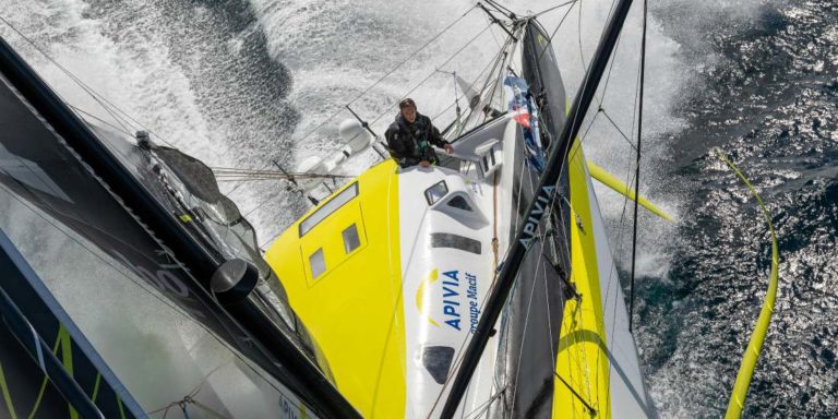 Charlie Dalin, skipper d'Apivia, un des favoris du Vendée Globe