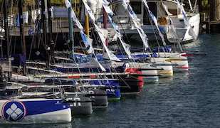 La flotte de Figaro prête pour le départ de la solitaire