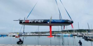 Romain Attanasio a remis à l'eau son bateau à foils