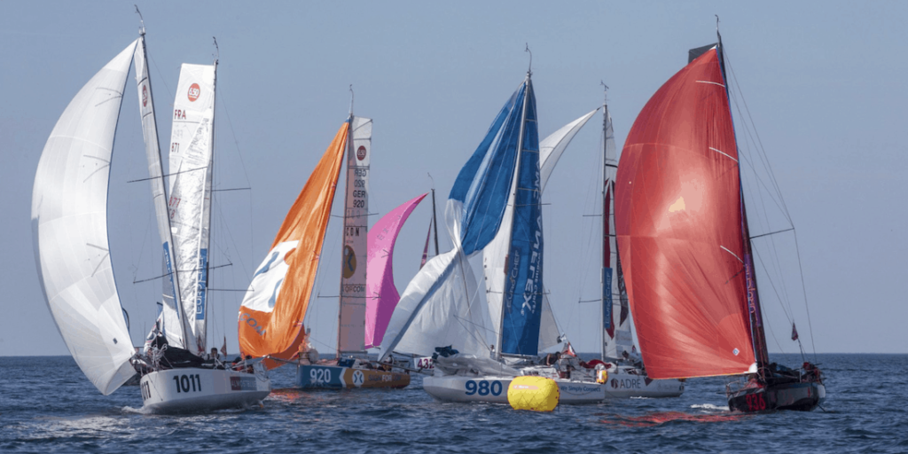 Parade des Mini 6,50 avant la Mini Transat 2021