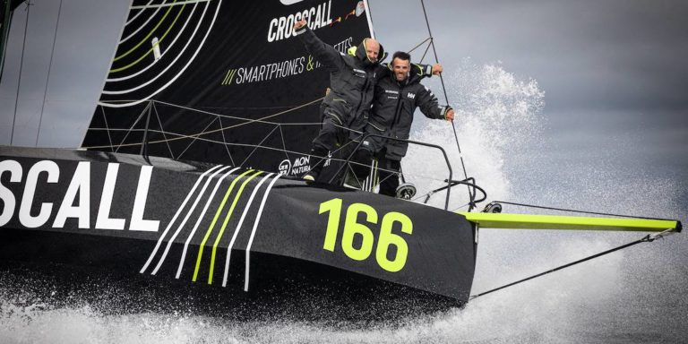 David Sineau et Aurelien Ducroz sur le Class40 Crosscall