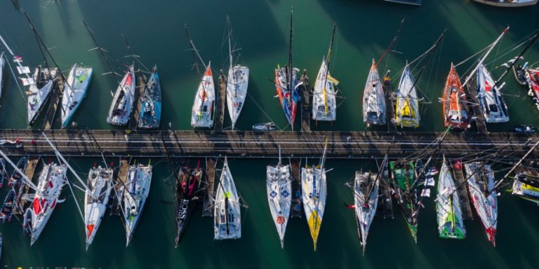 Le ponton du Vendée Globe aux Sables d'Olonne