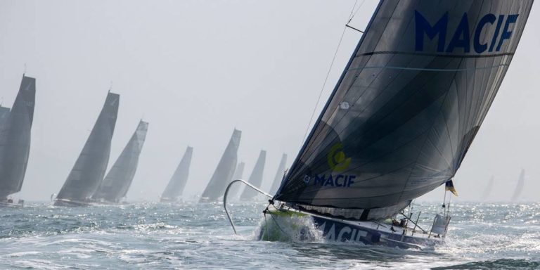 Pierre Quiroga à bord de son Figaro 3