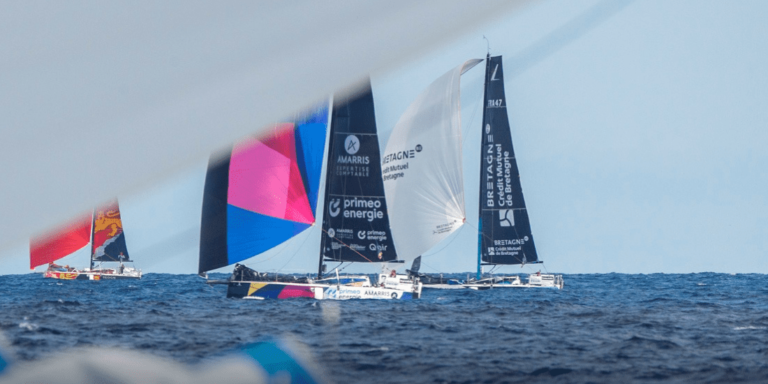 Achille Nebout et Elodie Bonafous en Figaro sur La Solitaire