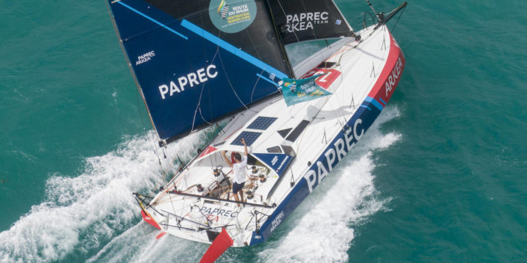 Arrivée Yoann Richomme Route du Rhum Class40 Arkea Paprec