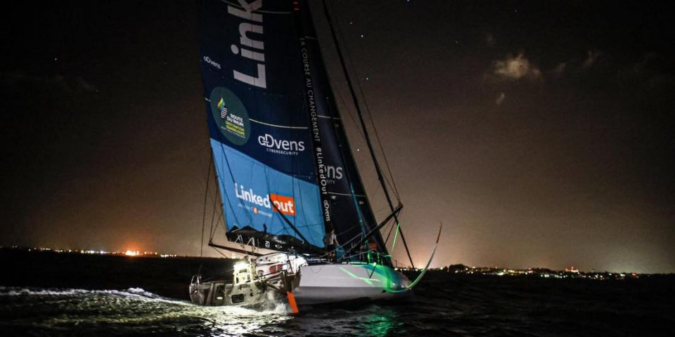 arrivée Linkedout Thomas Ruyant Route du Rhum