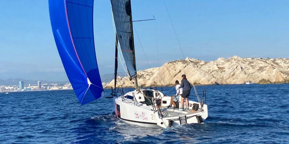 Marie Riou et Benjamin Schwartz à l'entraînement en L30 à Marseille