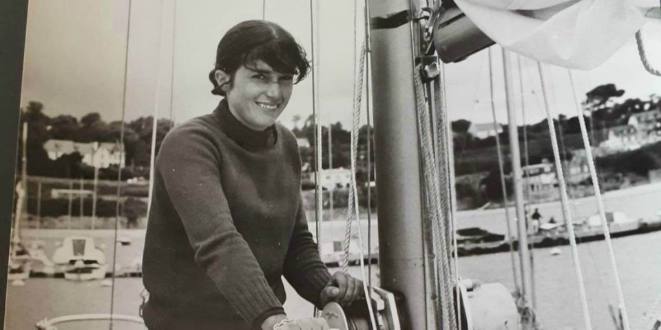 Marie-Claude Fauroux sur la Solitaire du Figaro en 1971