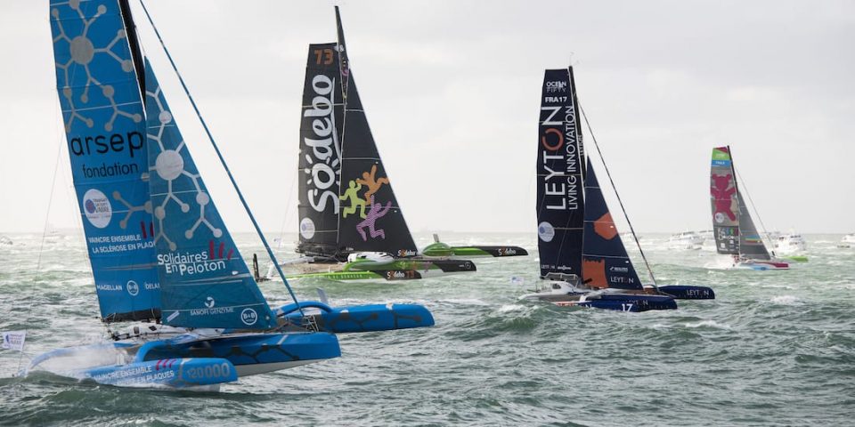 Ocean Fifty et Ultim sur la Transat Jacques Vabre 2021 au départ du Havre