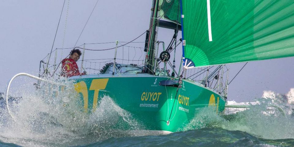 Pierre Leboucher à la barre de Guyot Environnement