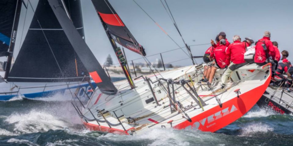 Le TP52 Provezza lors de l'épreuve inaugurale de la saison des 52 Super Series au Cap