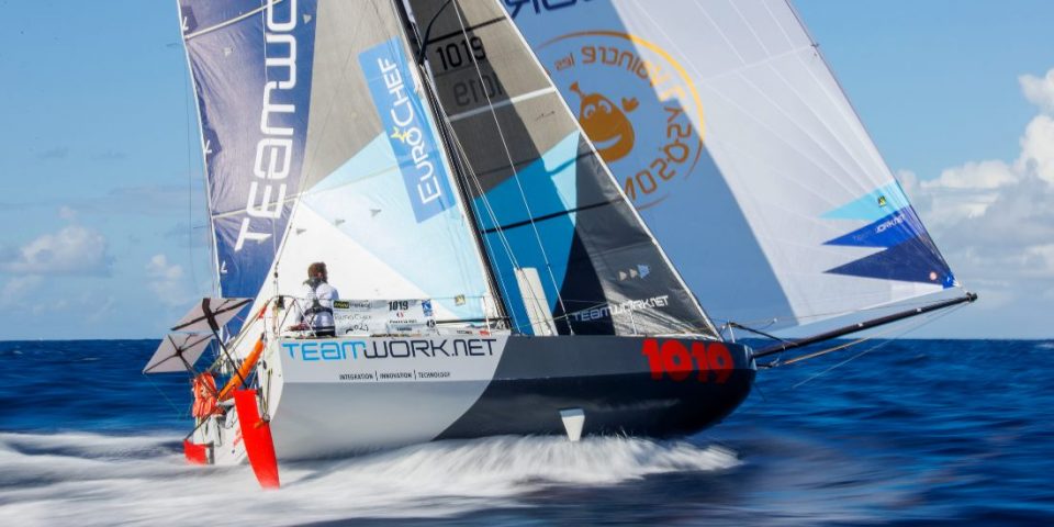 Pierre Le Roy, vainqueur de la Mini Transat