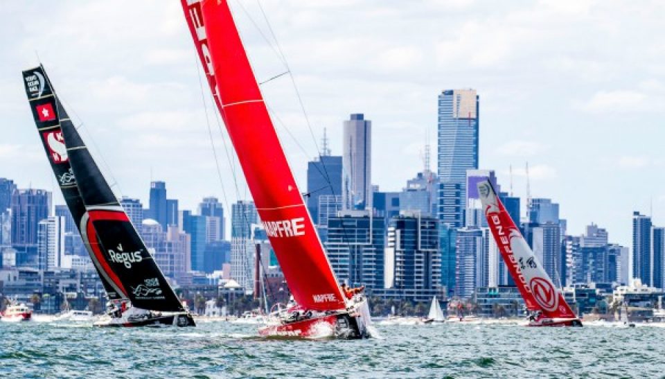 Leg 4, from Melbourne to Hong Kong. Start day. Photo by Jesus Renedo/Volvo Ocean Race. 02 January, 2018.